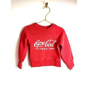 Vintage Cape Cod Coca Cola Red Sweatshirt Kids
